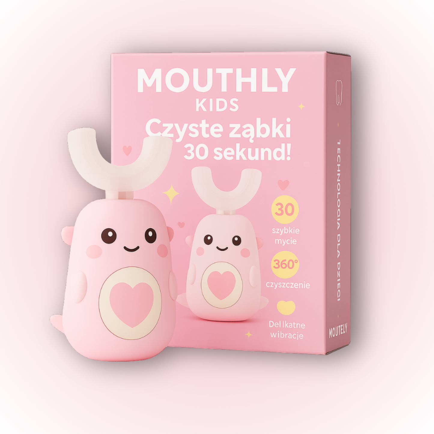 MOUTHLY. Inteligentna Szczoteczka Soniczna 360° dla dzieci