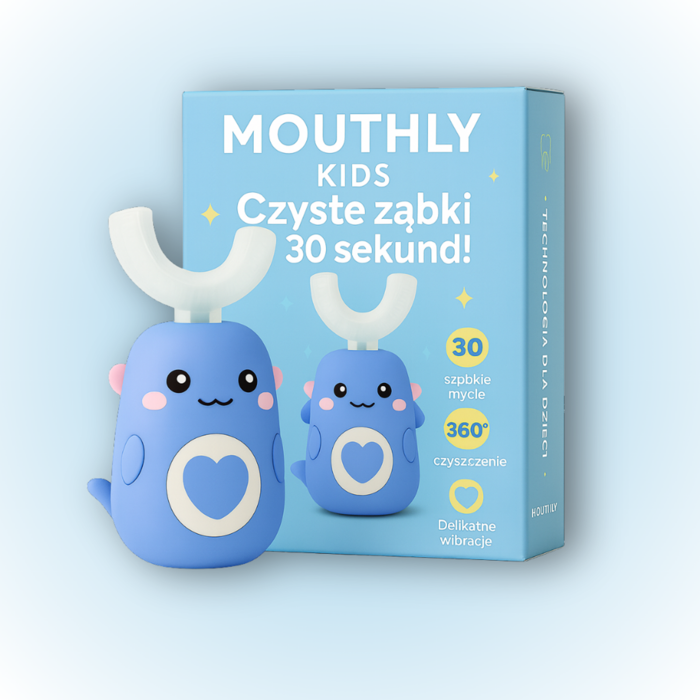 MOUTHLY. Inteligentna Szczoteczka Soniczna 360° dla dzieci
