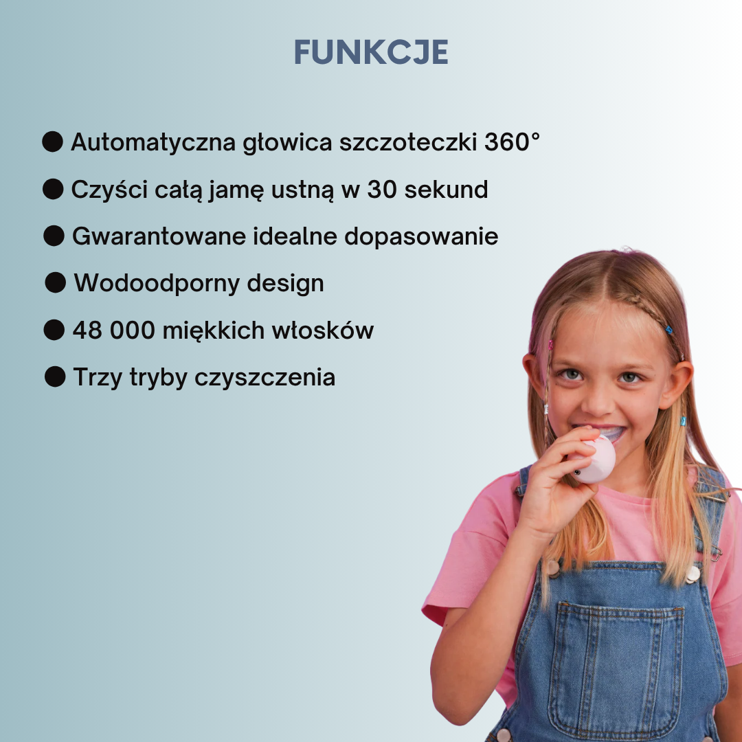 MOUTHLY. Inteligentna Szczoteczka Soniczna 360° dla dzieci