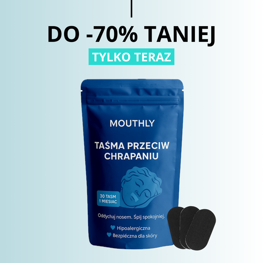 MOUTHLY. Taśma przeciw chrapaniu i modelująca linię żuchwy