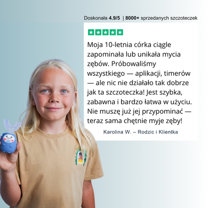 MOUTHLY. Inteligentna Szczoteczka Soniczna 360° dla dzieci