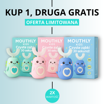 MOUTHLY. Inteligentna Szczoteczka Soniczna 360° dla dzieci