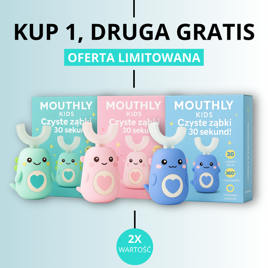 MOUTHLY. Inteligentna Szczoteczka Soniczna 360° dla dzieci